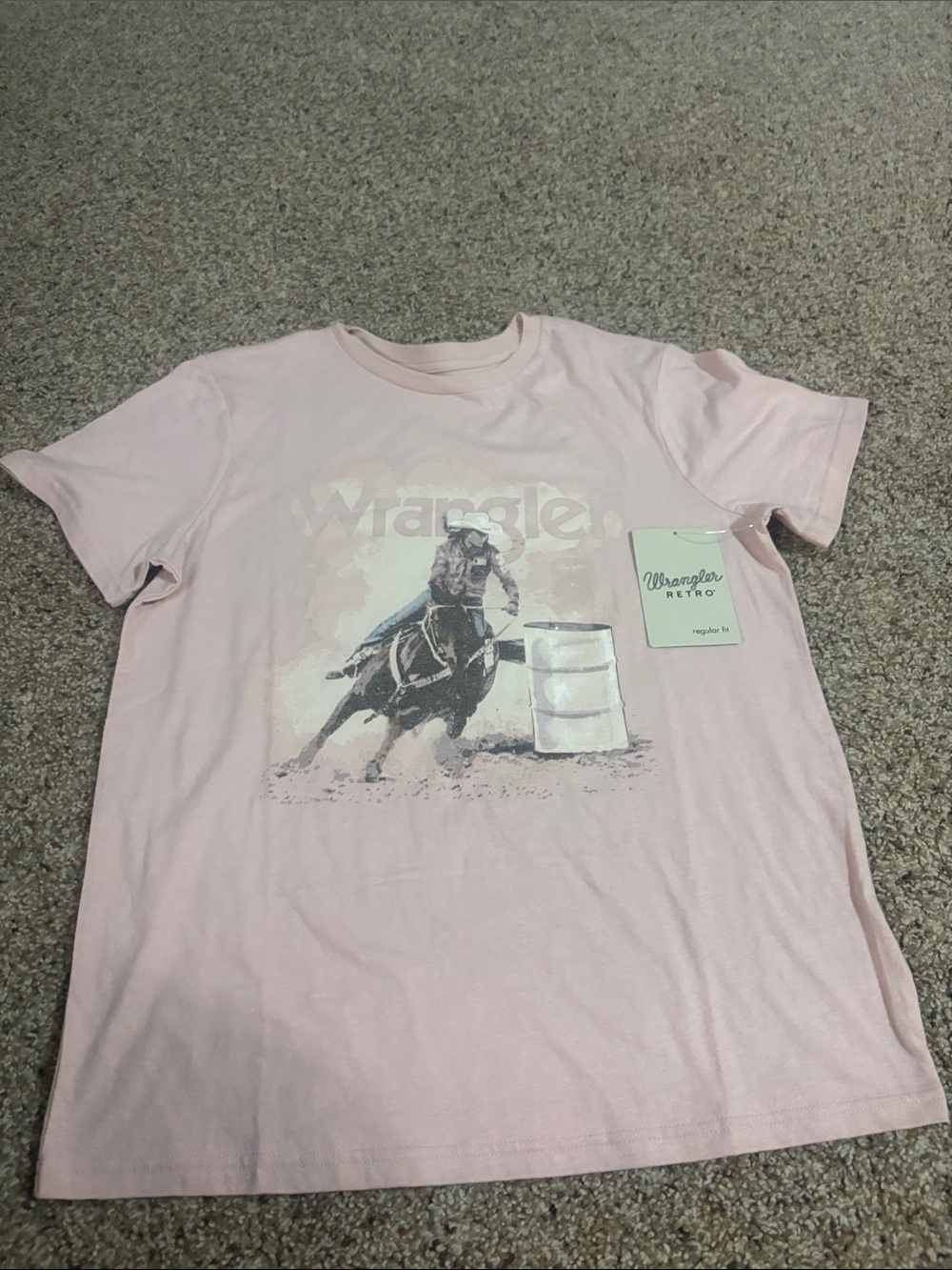 Wrangler Pink Rodeo Horse Graphic Tee